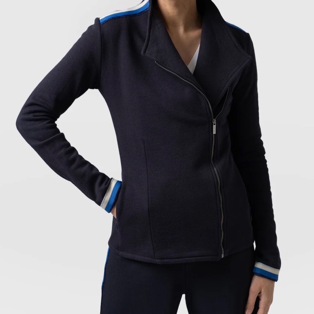 Saint and Sofia Cotton Biker Jacket